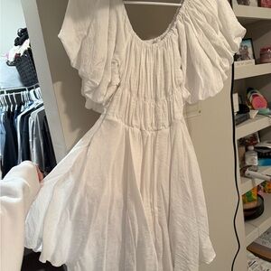 White Flowy Dress